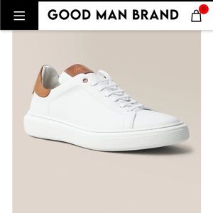 NWOT Good man brand leather London sneakers - never worn, but threw out the box